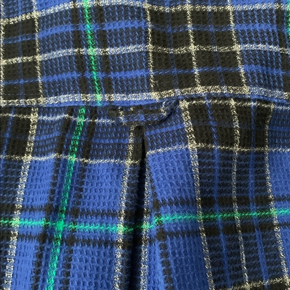 Cabin Creek Blue Plaid Button Down Size M - Picture 6 of 9